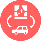 池袋駅・東武百貨店に直結!雨の日も濡れません。